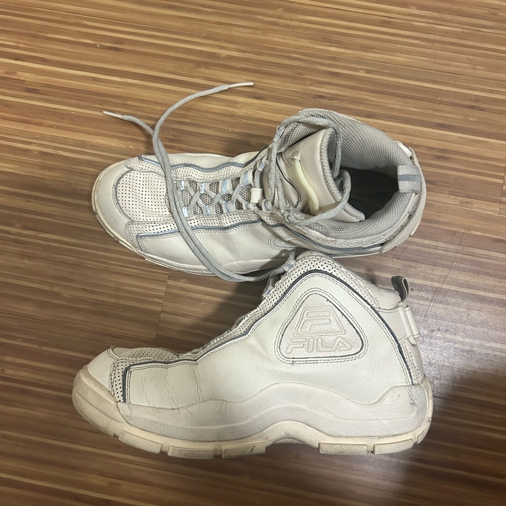 Fila Cream High-Top Sneakers